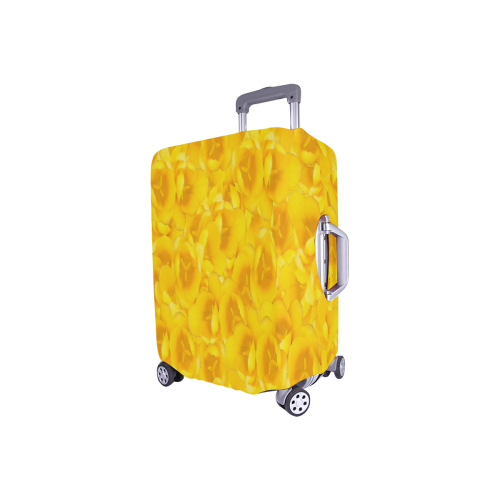 Tangerine Yellow Tulips Luggage Cover/Small 18"-21"
