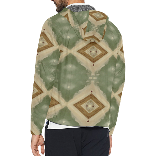 Geometric Camo Unisex All Over Print Windbreaker (Model H23)