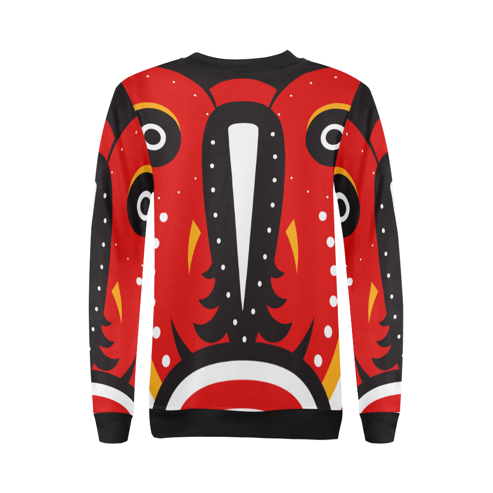 tribal ethnic All Over Print Crewneck Sweatshirt for Women (Model H18)