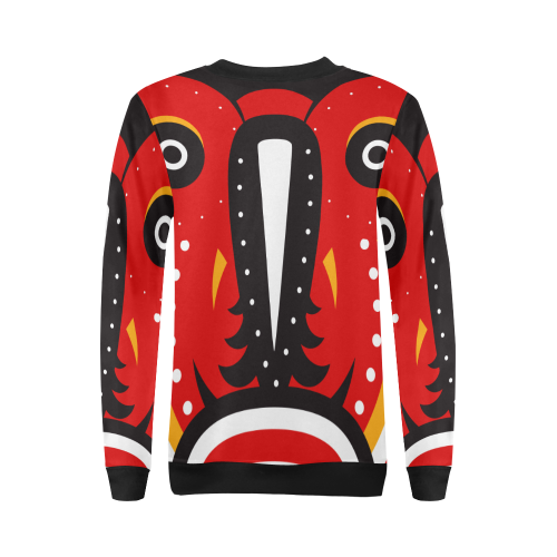tribal ethnic All Over Print Crewneck Sweatshirt for Women (Model H18)