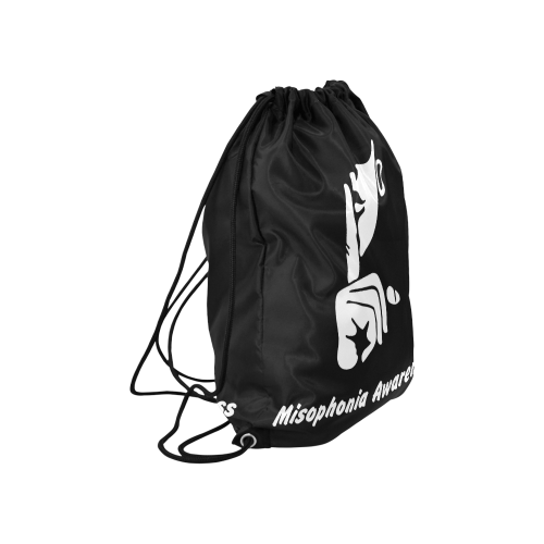 Misophonia Large Drawstring Bag Model 1604 (Twin Sides)  16.5"(W) * 19.3"(H)