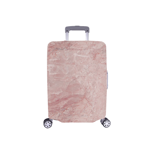 italian Marble, Rafaello Rosa, pink Luggage Cover/Small 18"-21"