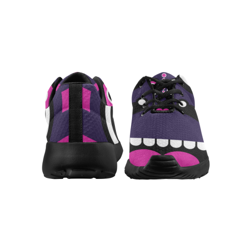 Pink Purple Tiki Tribal Women's Athletic Shoes (Model 0200)