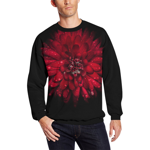 Backyard Flowers 45 Color Version All Over Print Crewneck Sweatshirt for Men (Model H18)