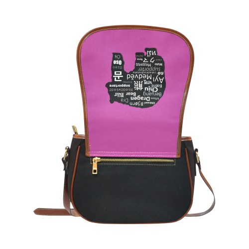 Bear Saddle Bag/Small (Model 1649)(Flap Customization)