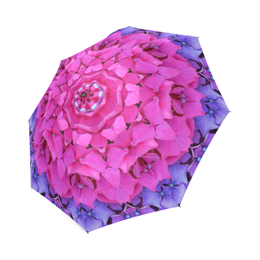 kal16_pinkpurple_hydrangea2 Foldable Umbrella (Model U01)