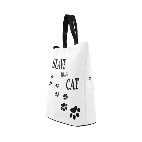 Slave To My Cat Nylon Lunch Tote Bag (Model 1670)