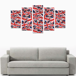 Union Jack British UK Flag Canvas Print Sets A (No Frame)