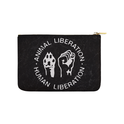 Animal Liberation, Human Liberation Carry-All Pouch 9.5''x6''