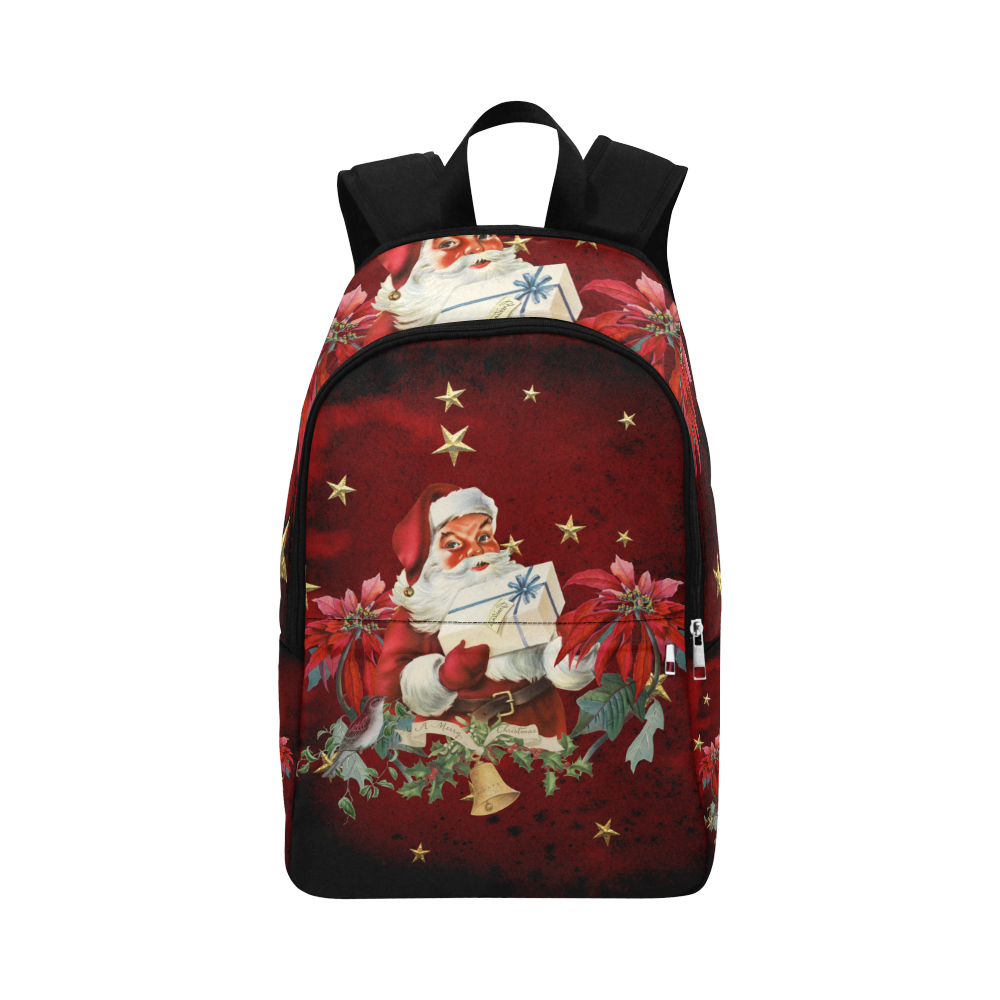 Santa Claus with gifts, vintage Fabric Backpack for Adult (Model 1659)