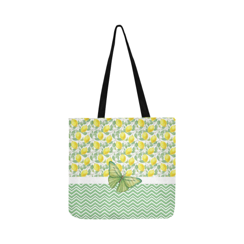 Butterfly And Lemons Reusable Shopping Bag Model 1660 (Two sides)