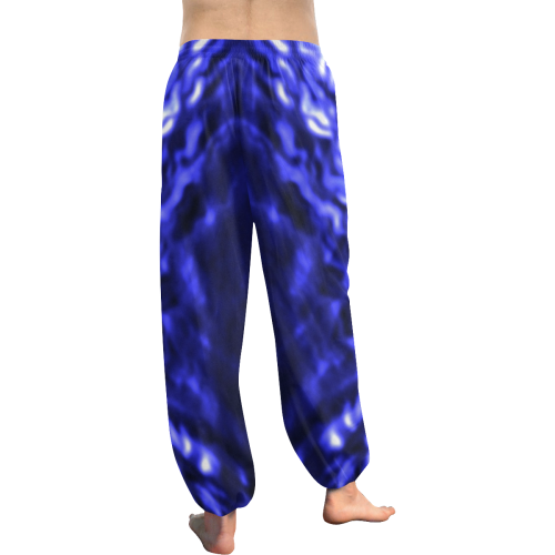 Blue ripple Women's All Over Print Harem Pants (Model L18)