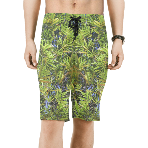 YS_0018 - Bamboo Men's All Over Print Board Shorts (Model L16)
