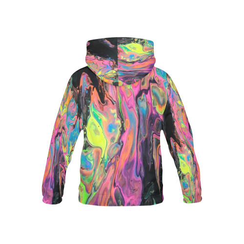 acidwash All Over Print Hoodie for Kid (USA Size) (Model H13)