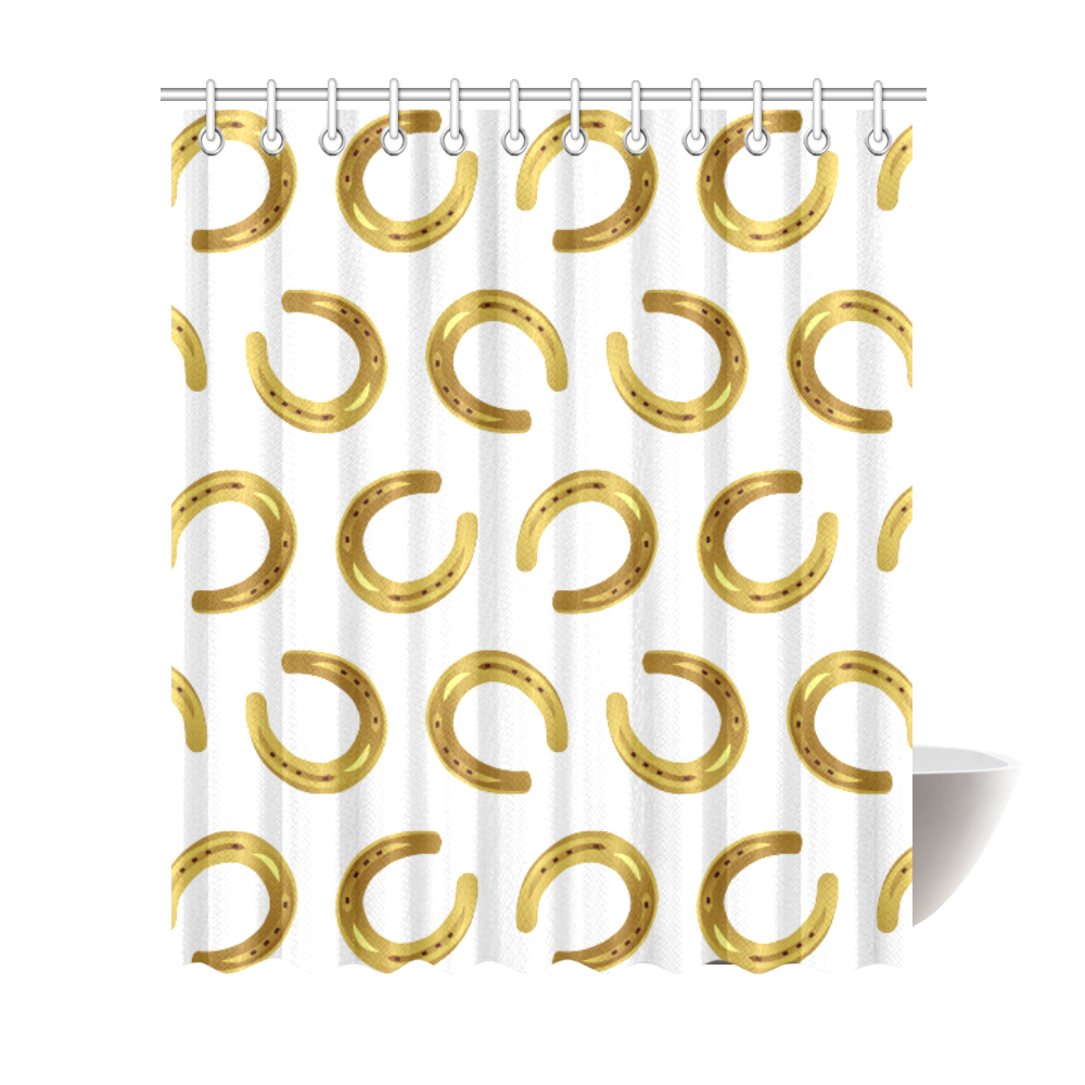 Golden horseshoe Shower Curtain 72"x84"