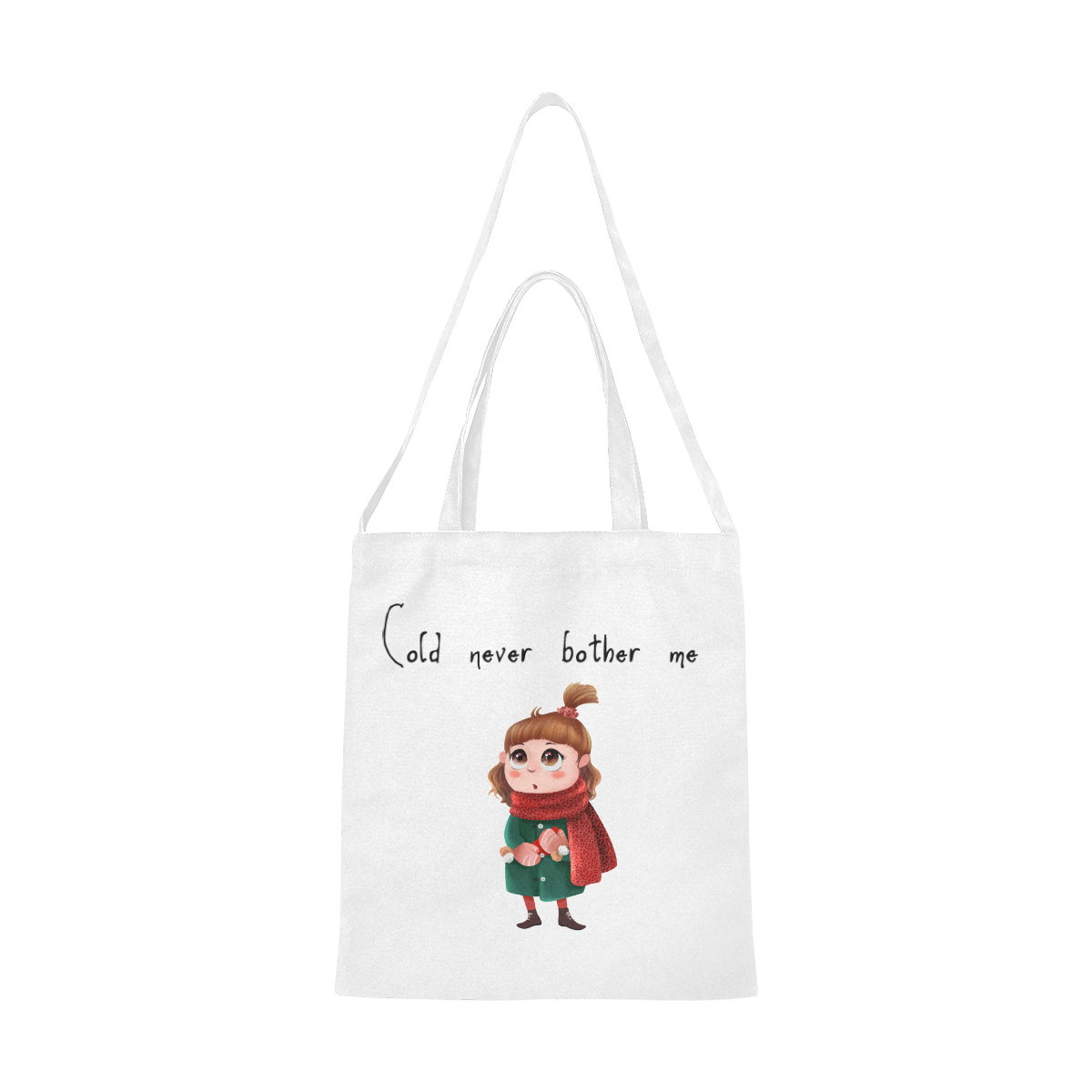 wintergirl Canvas Tote Bag/Medium (Model 1701)