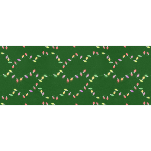 Festive Christmas Lights on Green Gift Wrapping Paper 58"x 23" (2 Rolls)