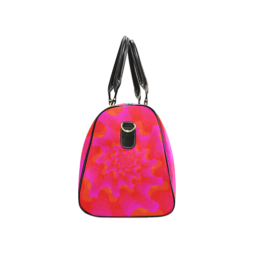 Pink red spiral New Waterproof Travel Bag/Large (Model 1639)