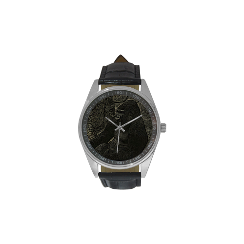 Big Gorilla Chief Men's Casual Leather Strap Watch(Model 211)