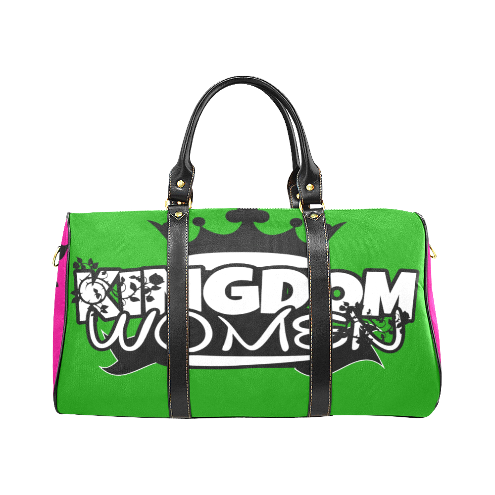 Neon Pink/Neon Green New Waterproof Travel Bag/Large (Model 1639)