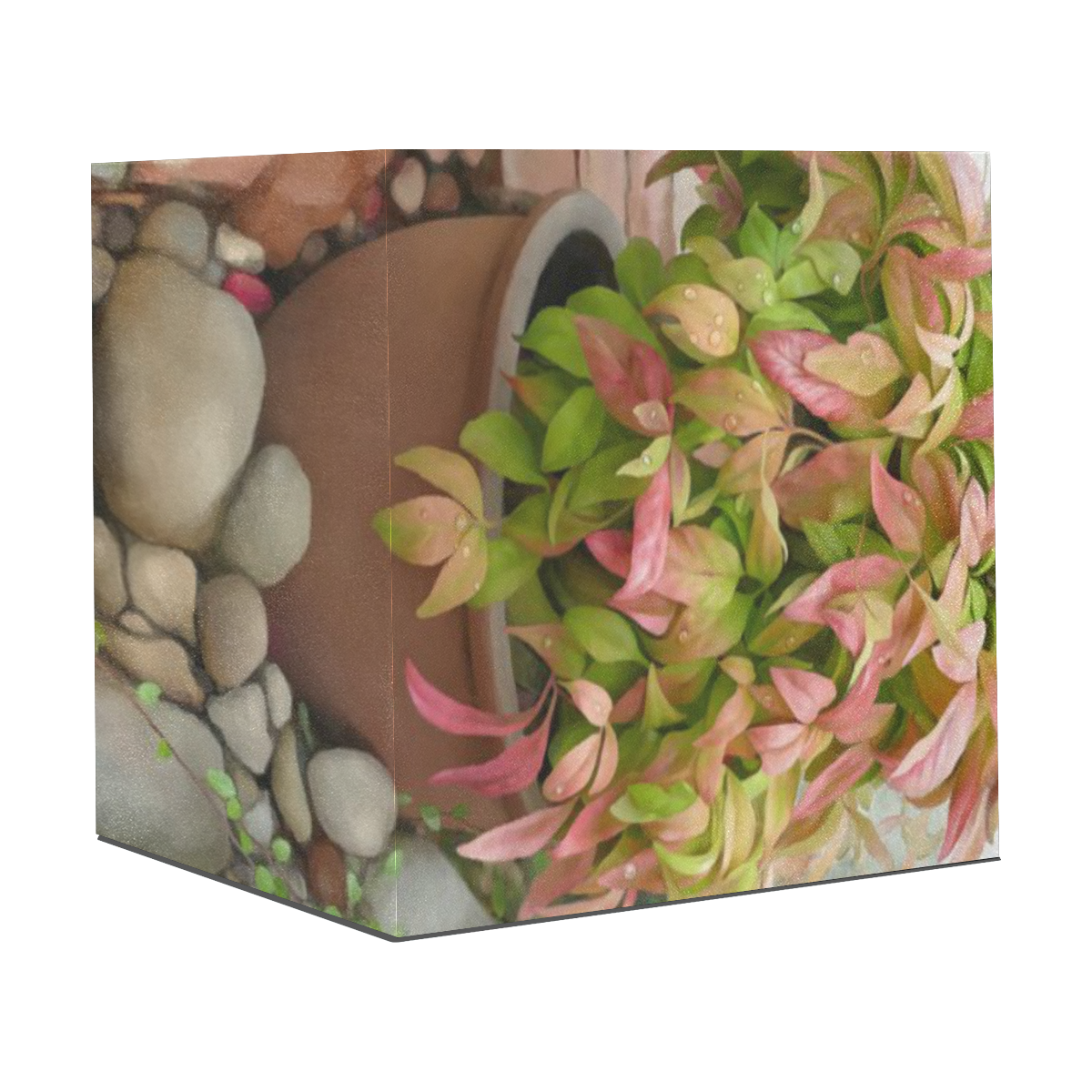 Pot full of colors, floral watercolors, plant Gift Wrapping Paper 58"x 23" (1 Roll)