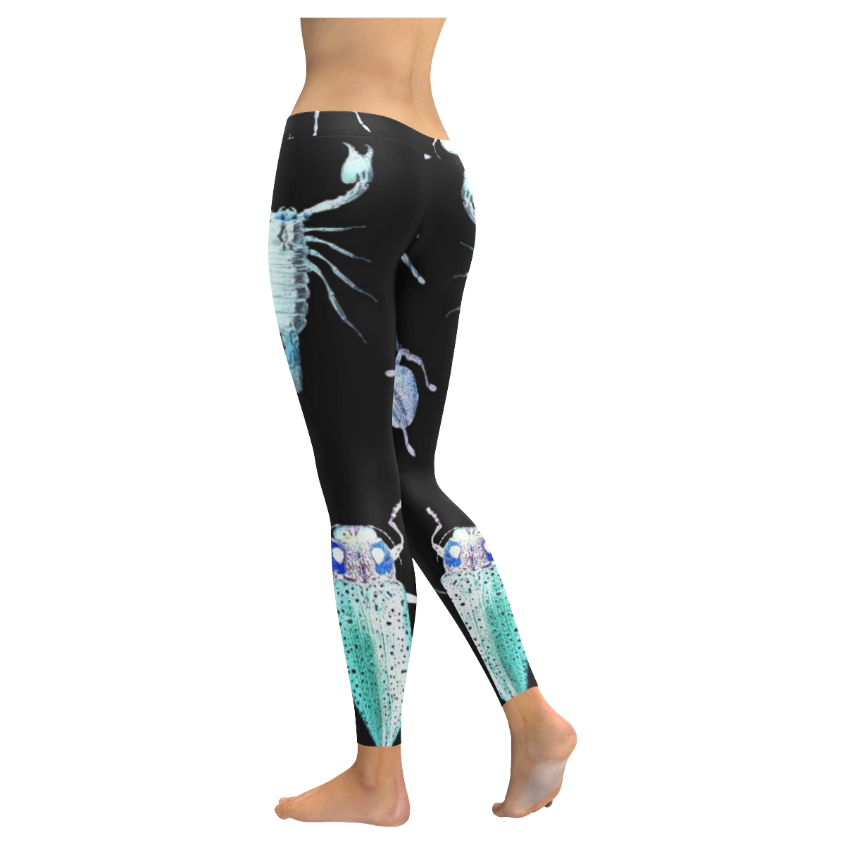 World Insect beautiful Women's Low Rise Leggings (Invisible Stitch) (Model L05)