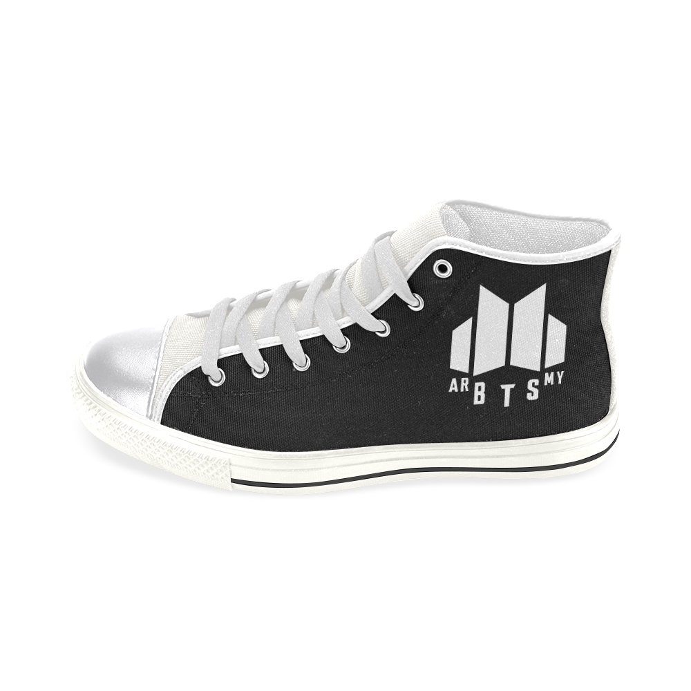 ARMY-BTS Women's Classic High Top Canvas Shoes (Model 017)