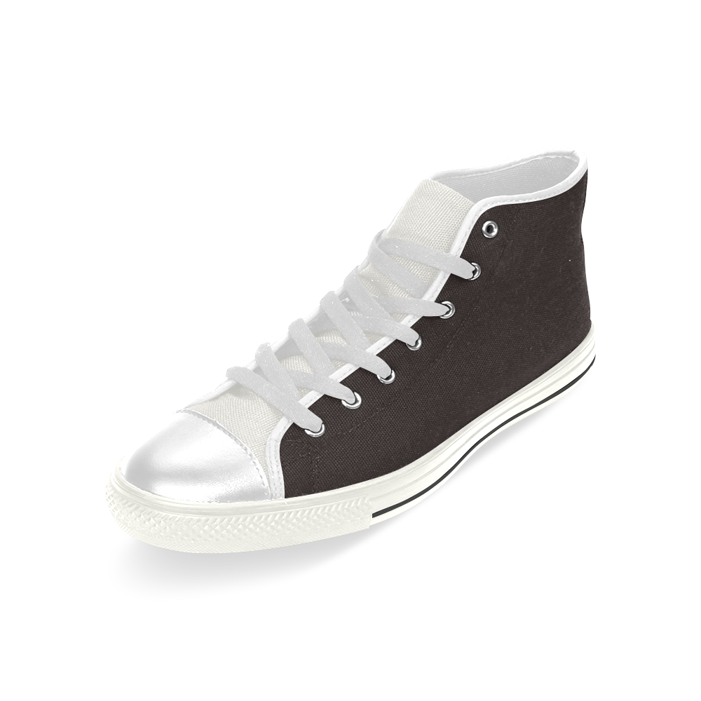 color licorice Men’s Classic High Top Canvas Shoes (Model 017)