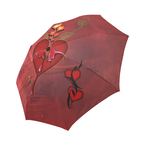 Wonderful hearts Auto-Foldable Umbrella (Model U04)