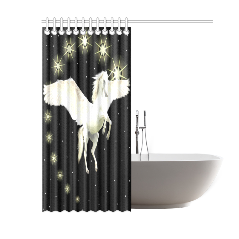 Pegasus Night Shower Curtain 60"x72"