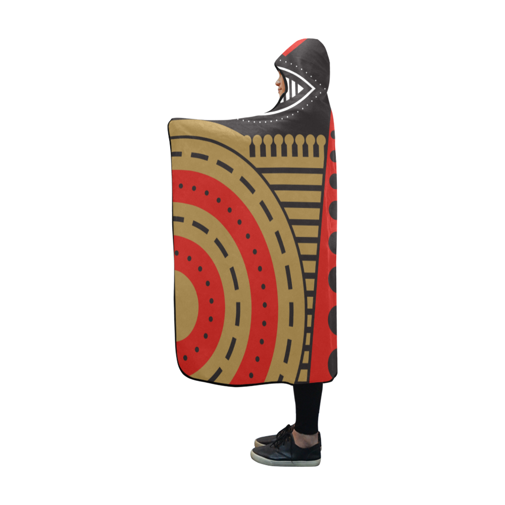 illuminati tribal Hooded Blanket 60''x50''