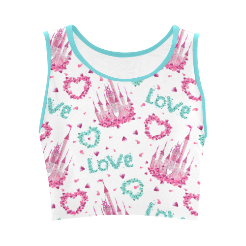 mickeylove1 Women's Crop Top (Model T42)