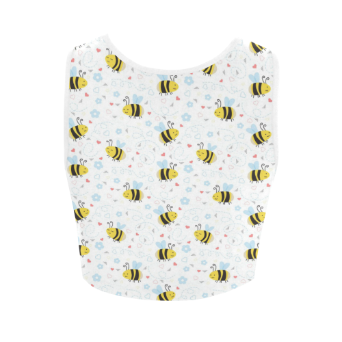 Cute Bee Pattern Women's Crop Top (Model T42)