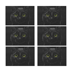 Black Cat Placemat 12’’ x 18’’ (Set of 6)