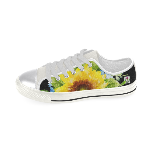 Fairlings Delight's Sunflower Bouquets Women's Kicks 53086Aa Women's Classic Canvas Shoes (Model 018)