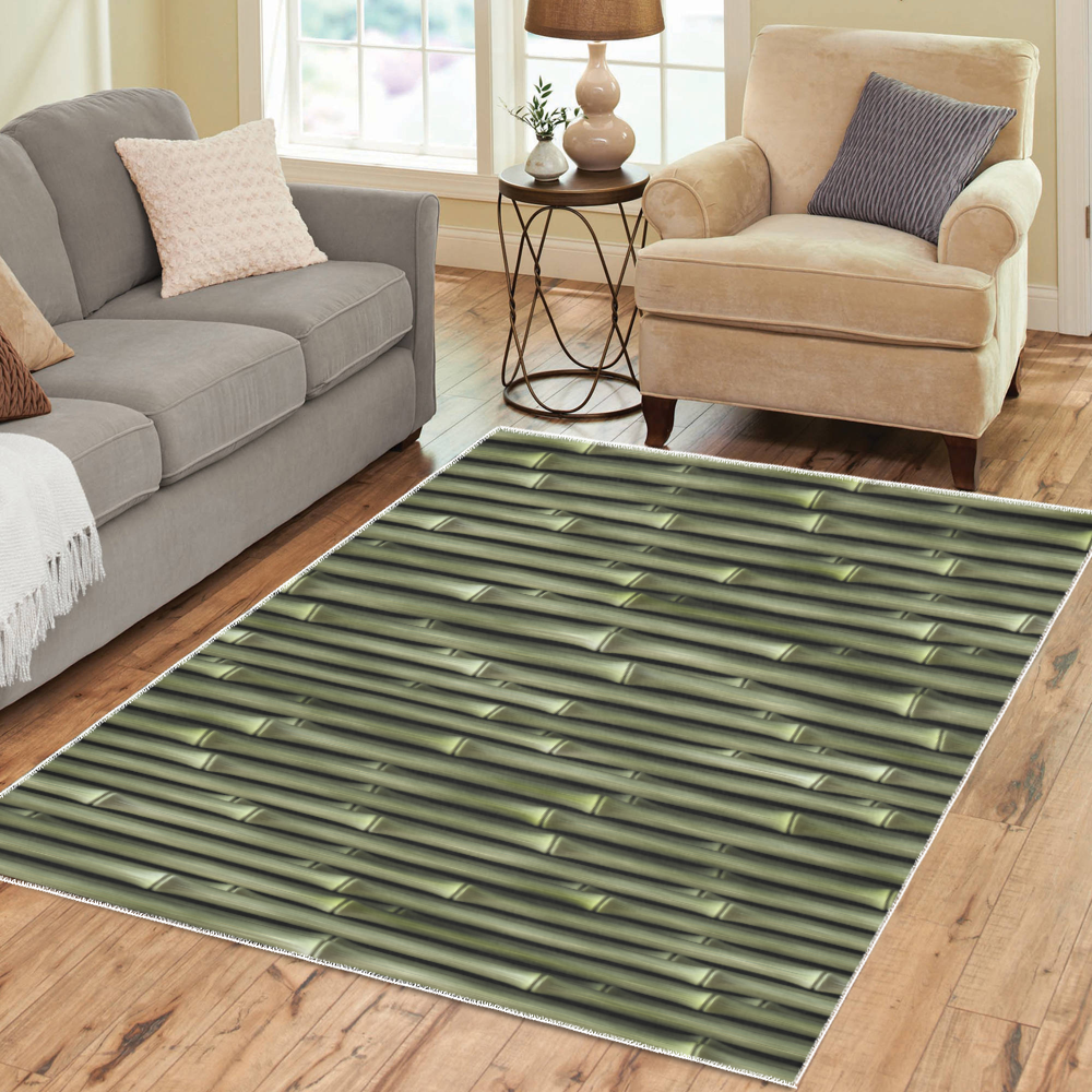 Bamboo forest Area Rug7'x5'
