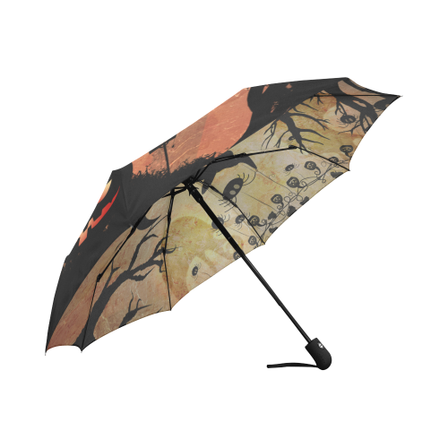 Funny halloween design Auto-Foldable Umbrella (Model U04)