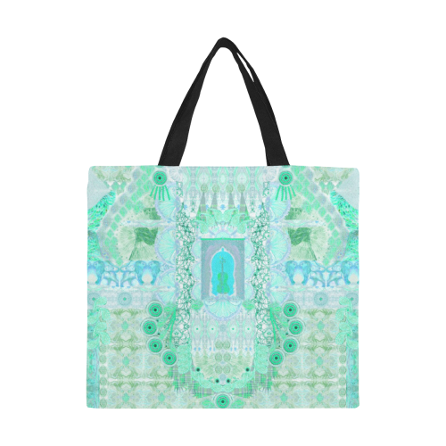 fiesta green All Over Print Canvas Tote Bag/Large (Model 1699)