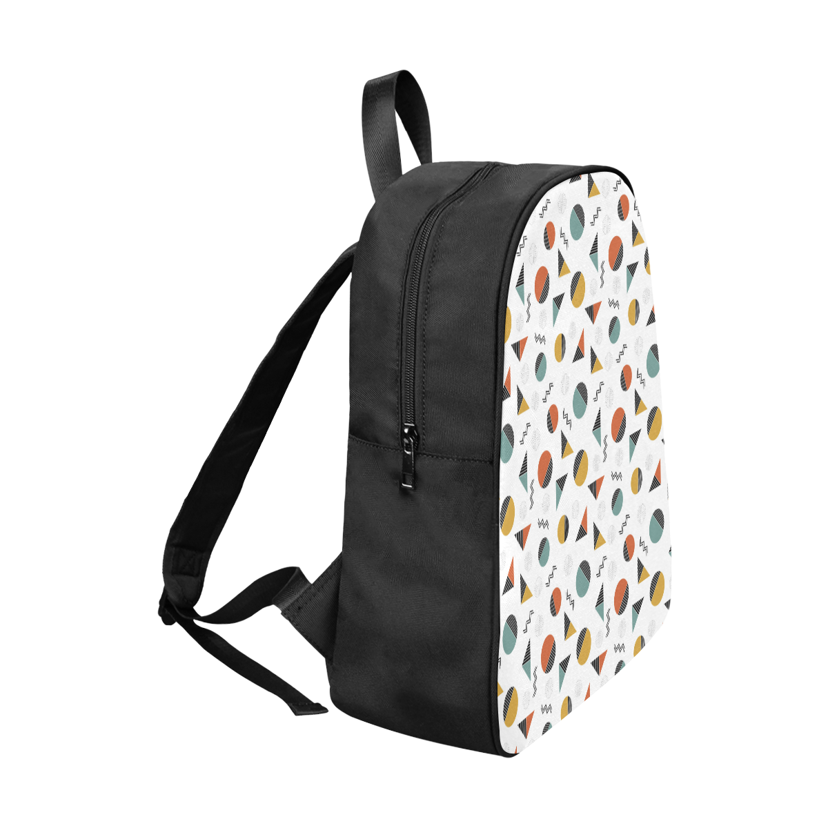 Geo Cutting Shapes Fabric School Backpack (Model 1682) (Large)
