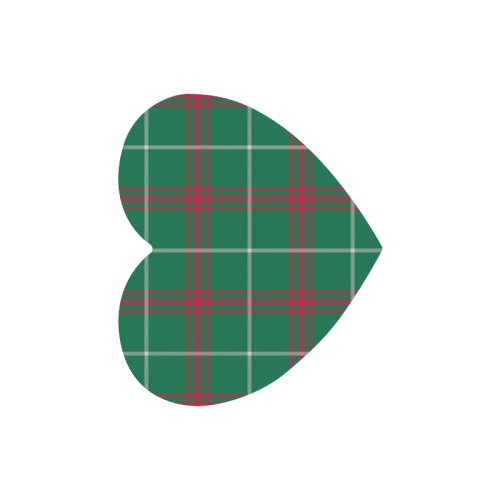 Welsh National Tartan Heart-shaped Mousepad
