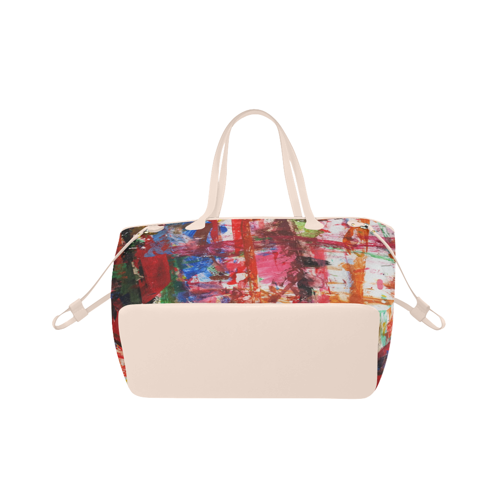 Paint on a white background Clover Canvas Tote Bag (Model 1661)