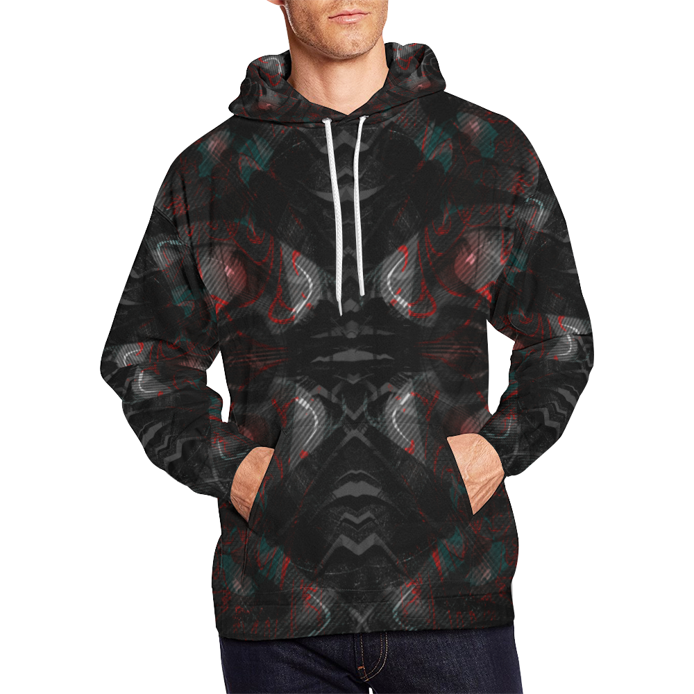 Dribled Voice Crew All Over Print Hoodie for Men (USA Size) (Model H13)