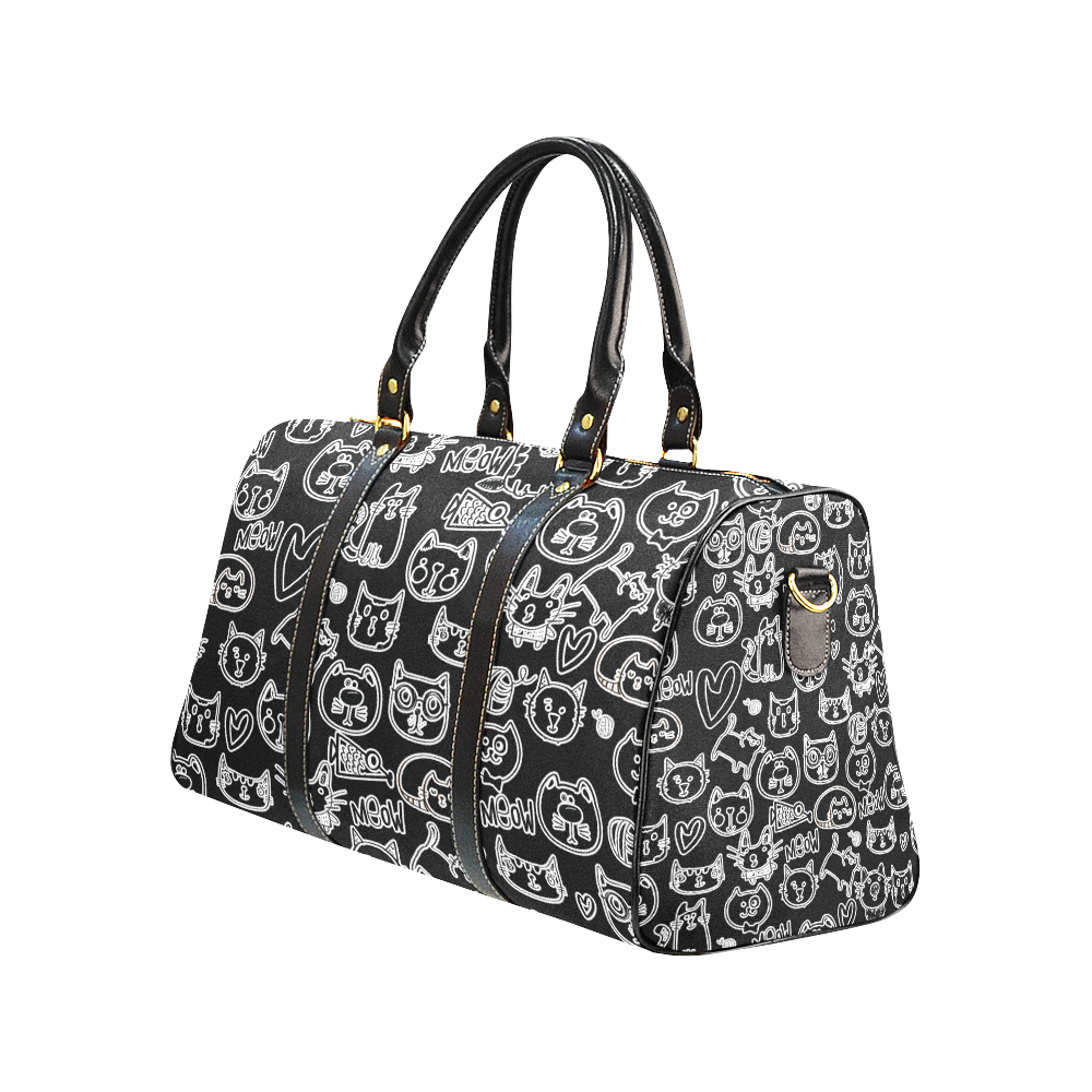 Meow Cats New Waterproof Travel Bag/Large (Model 1639)