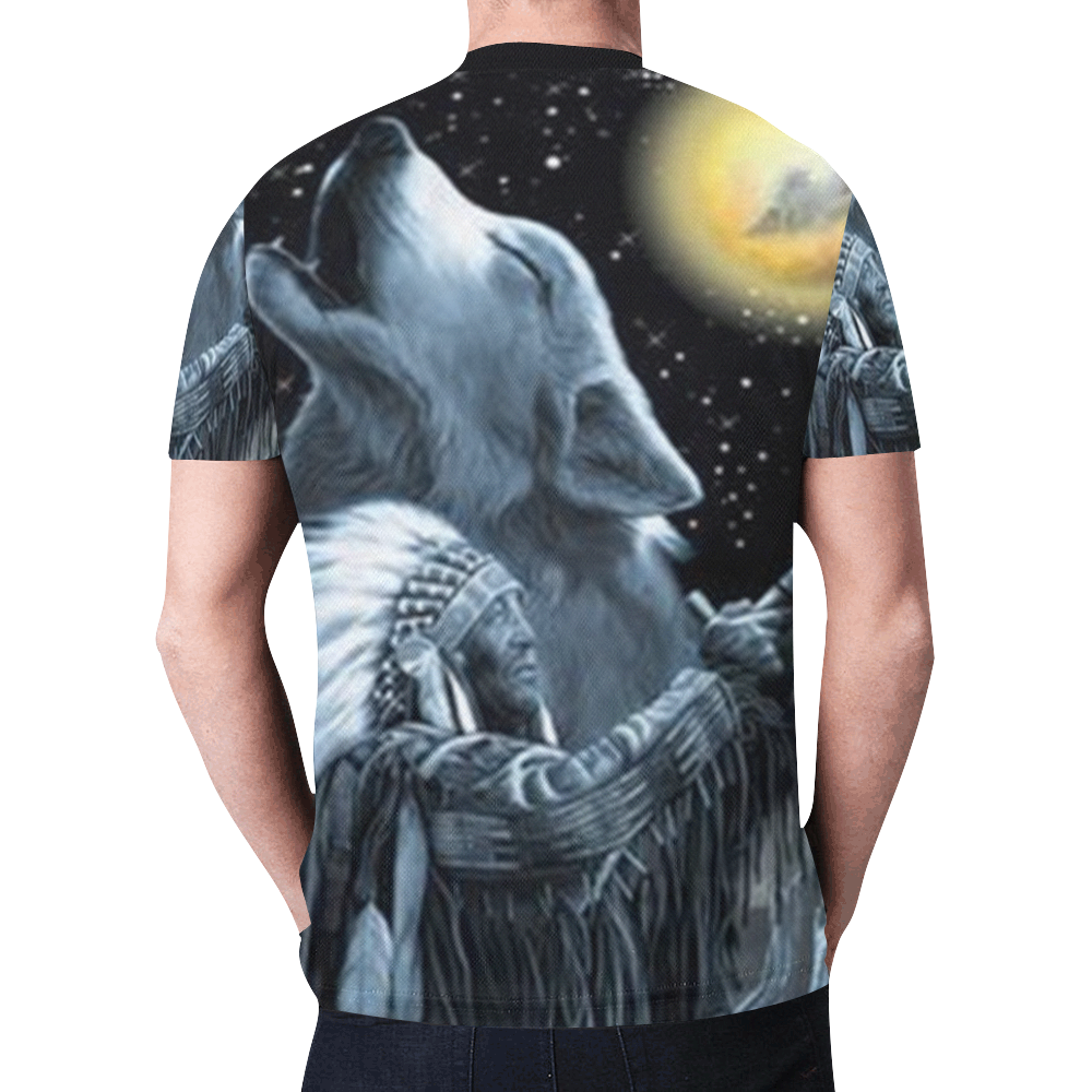 Embrace The Wolf Spirit New All Over Print T-shirt for Men (Model T45)