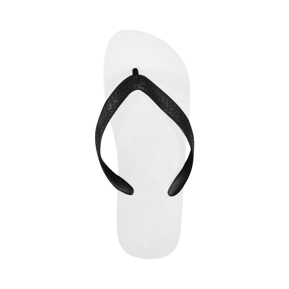 color white Flip Flops for Men/Women (Model 040)