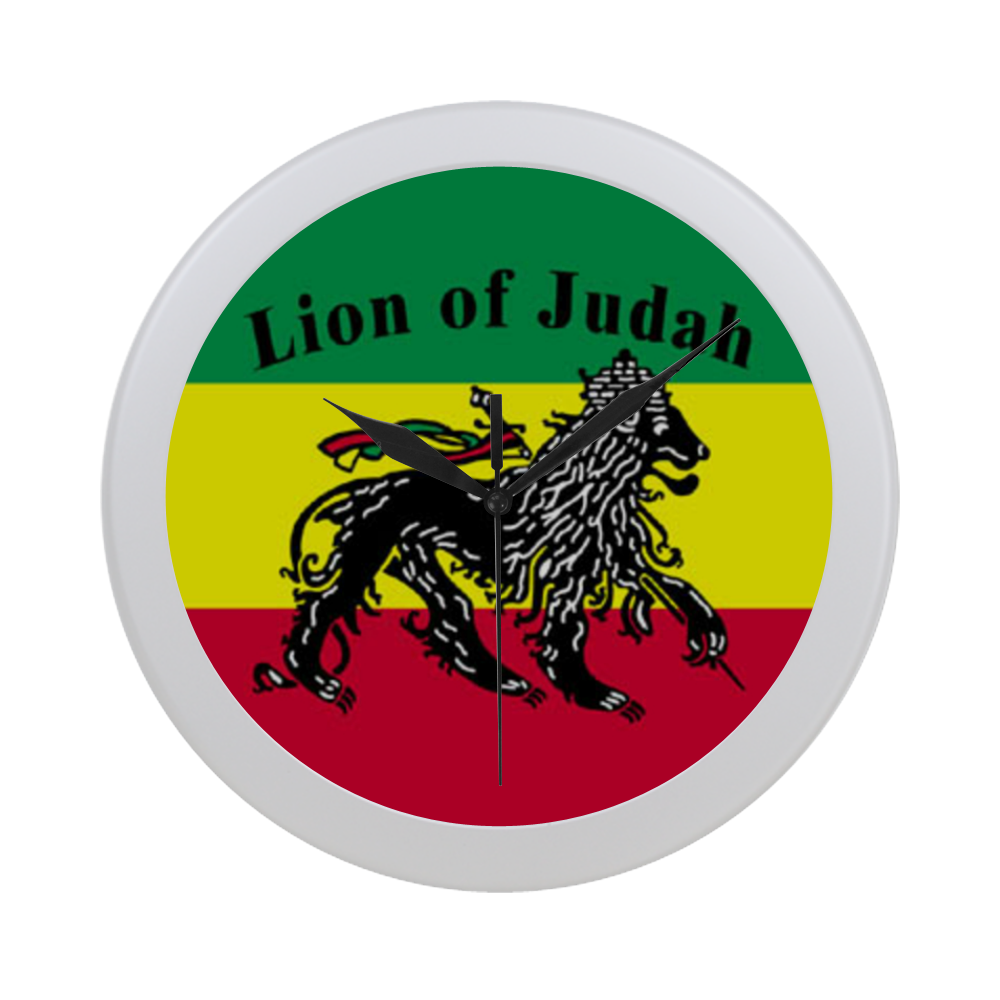 RASTA LION OF JUDAH Circular Plastic Wall clock