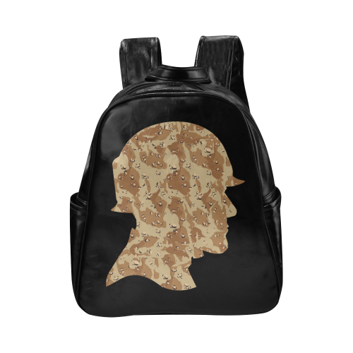 Desert Camouflage  Soldier Multi-Pockets Backpack (Model 1636)