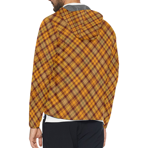 Plaid patterns Unisex All Over Print Windbreaker (Model H23)