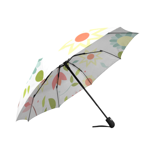 Flowers Auto-Foldable Umbrella (Model U04)
