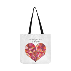 RED HEART WIREFRAME Reusable Shopping Bag Model 1660 (Two sides)